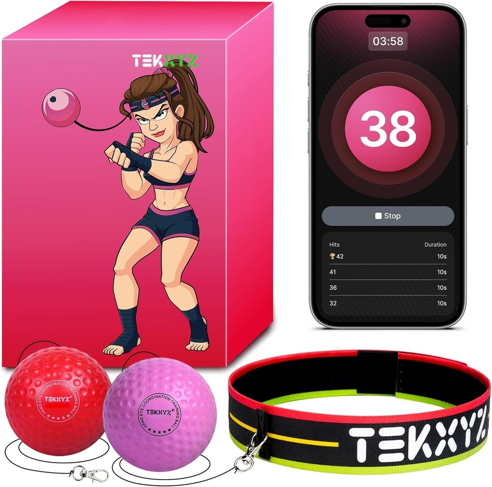 Interactive Reflex Ball with Community - Perfect for Boxing & Agility Training