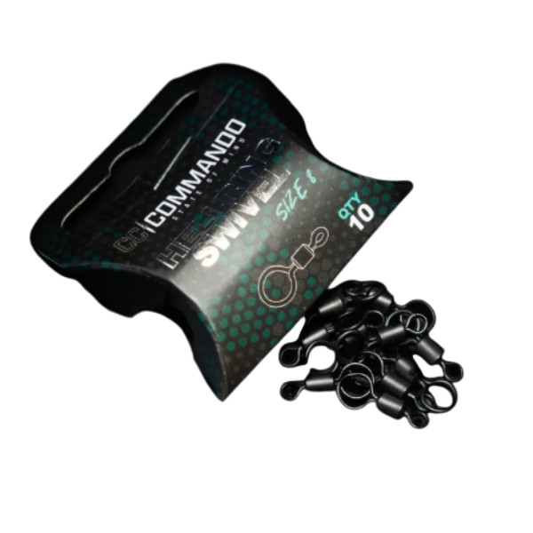 Commando QC Heli Ring Swivel Size 8 – Quick Change Carp Helicopter Rigs