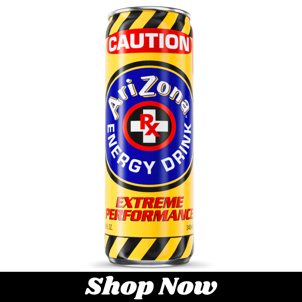 Arizona RX Energy Caution Extreme Performance Drink – Choose Quantity