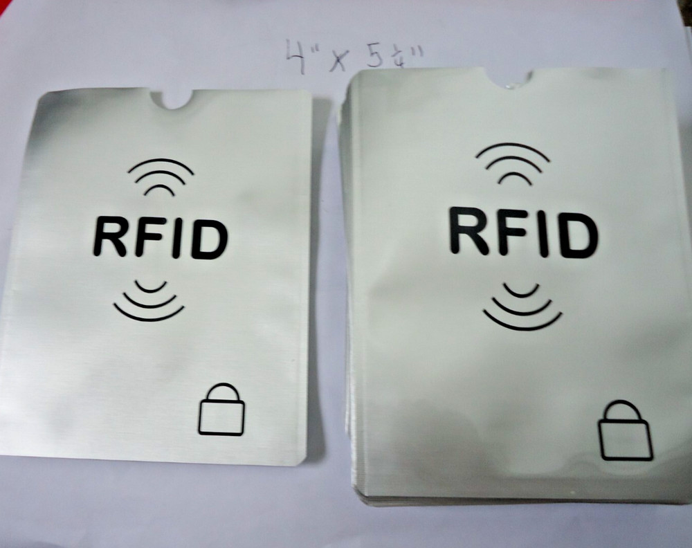5- RFID Blocking Sleeves 4''x5'' Passports only Protector Holder #5 lots