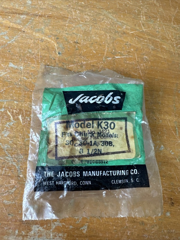 Jacobs Rubber Flex Collet K30 1421  New Unused