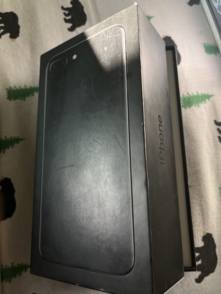 Genuine OEM Apple iPhone 7 Plus Jet Black 128GB EMPTY BOX ONLY