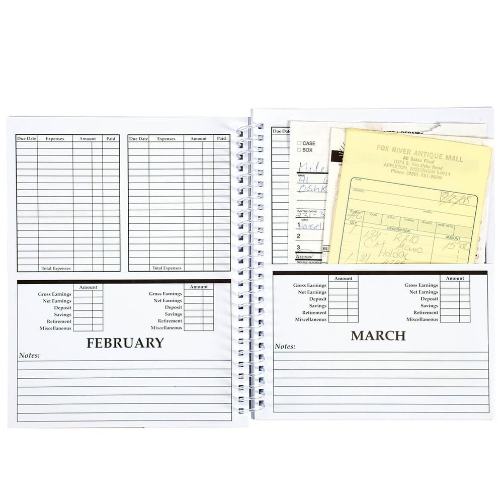 Monthly Bill Organizer, One Size Fits All