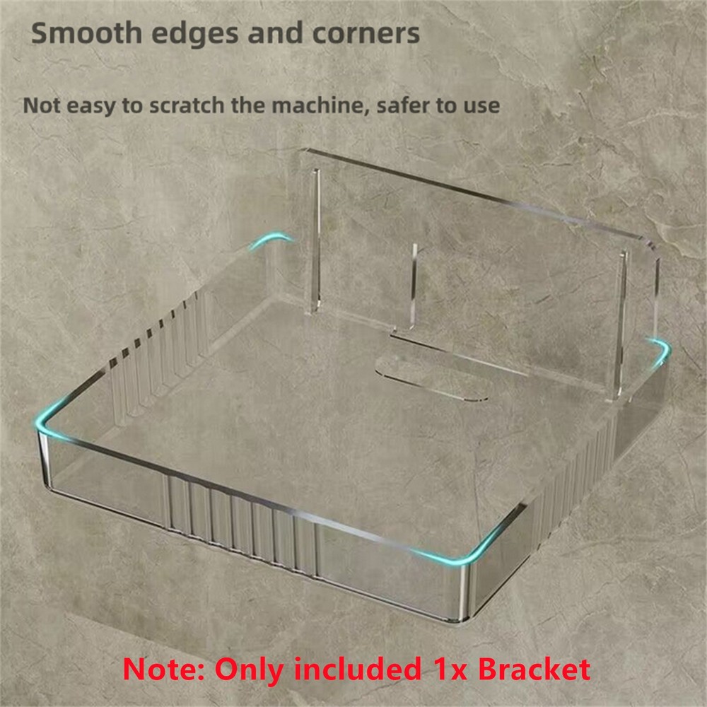 2Pack Wall Mount Bracket Storage Tv Box Router Shelf Set-Top Box Single-Layer