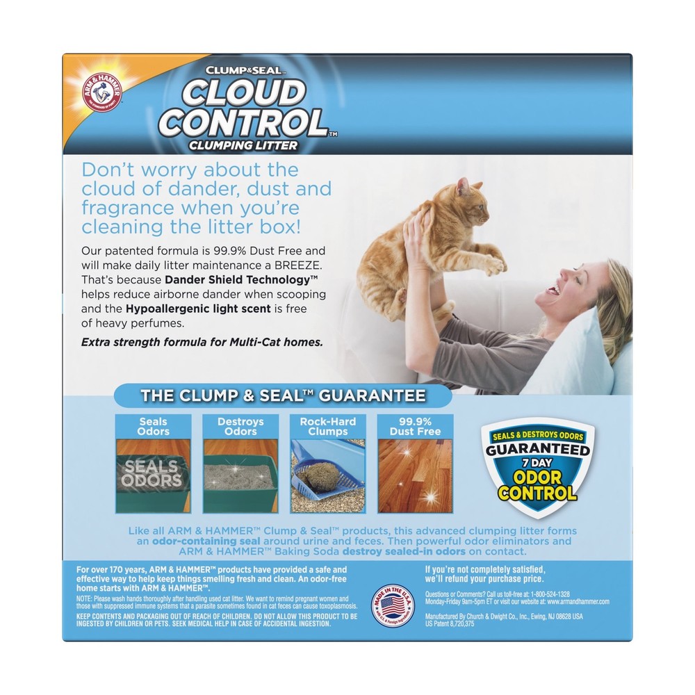Cloud Control Multi-Cat Clumping Cat Litter W/ Hypoallergenic Light Scent