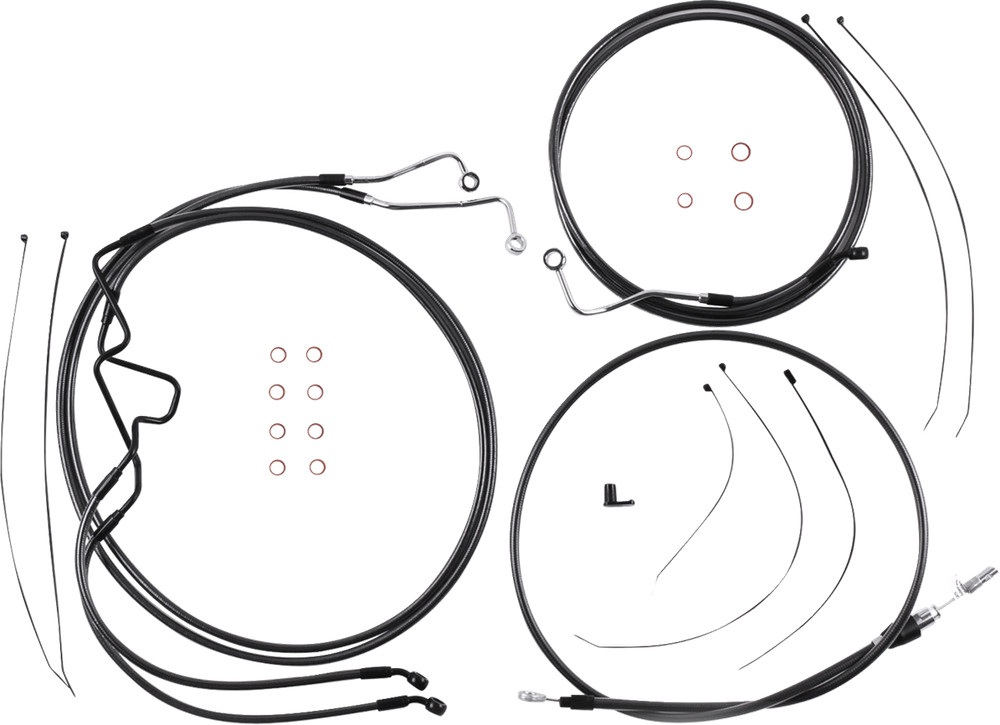 MAGNUM SHIELDING Black Pearl™ Designer Handlebar Installation Kit - 10" -