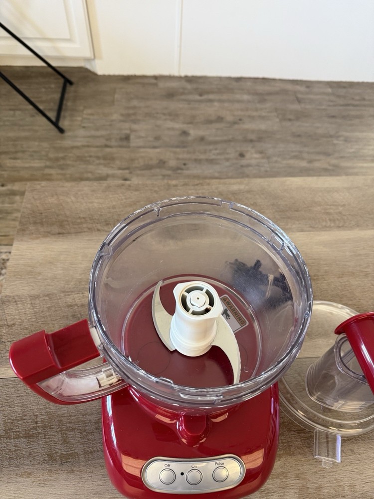 Red Kitchen Aid KFP750ER0 750W ~ Food Processor ~ Tested ~ Working