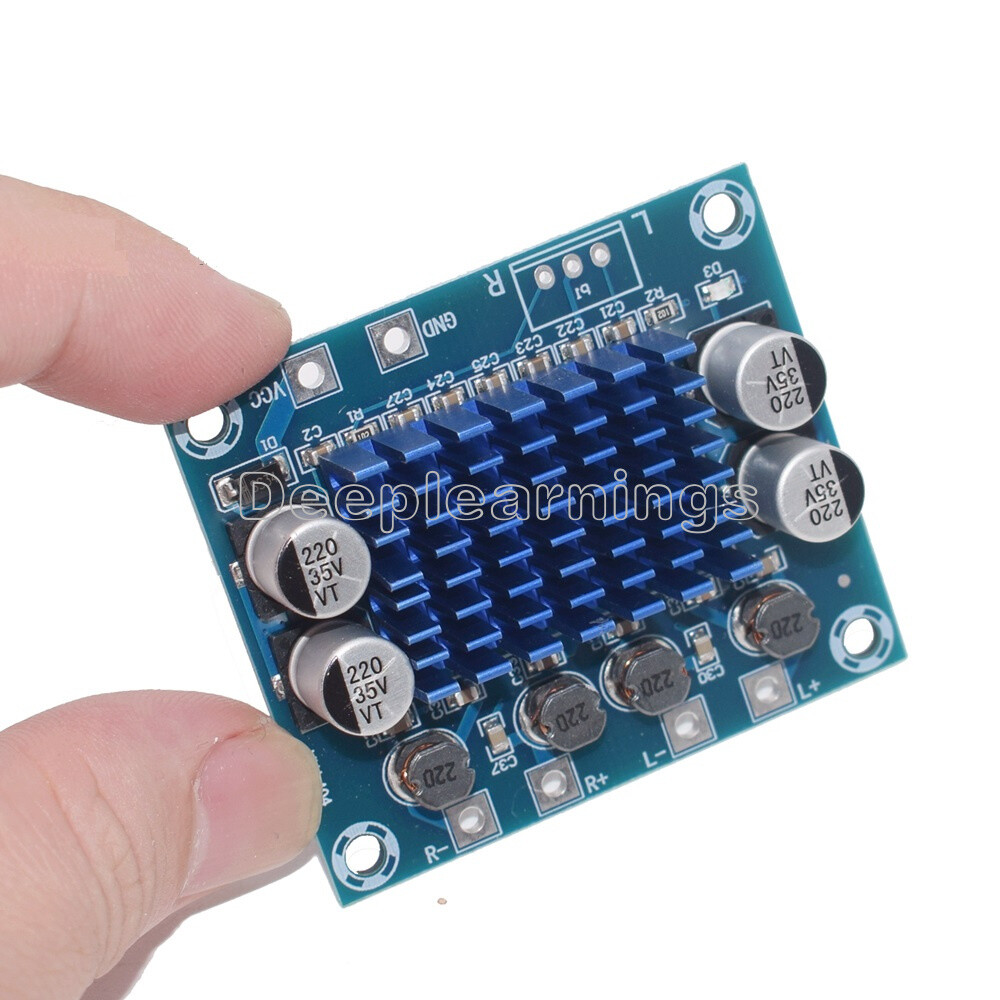 DC 8-26V 2 Channel Digital Audio Power Amplifier Board 2*30W Audio Module