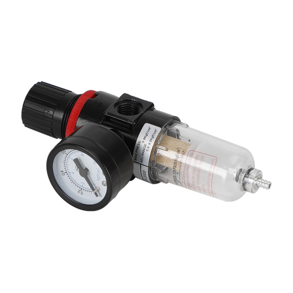 AFR2000 1/4" Air Compressor Filter Water Separator Trap Tools Regulator Kit Y7