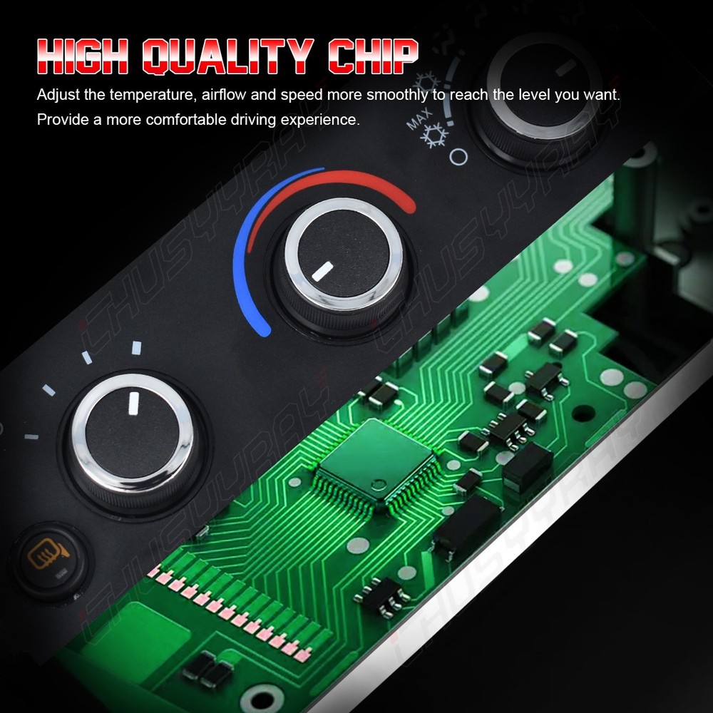 Front A/C Climate Control Module W/ Defogger Switch For Chevy Express GMC Savana