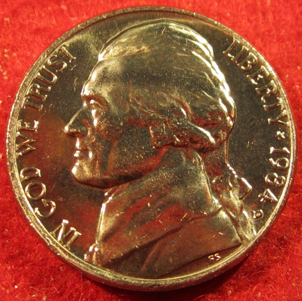 1984 D Jefferson Nickel - BU - Uncirculated