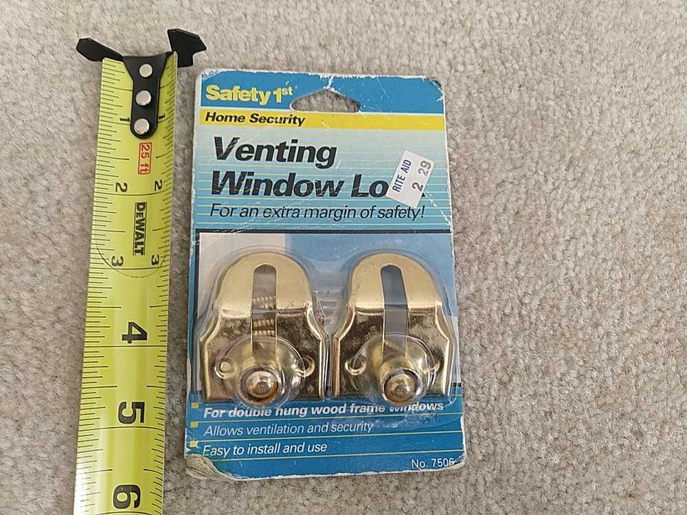 Brass Window Vent Locks No 7506