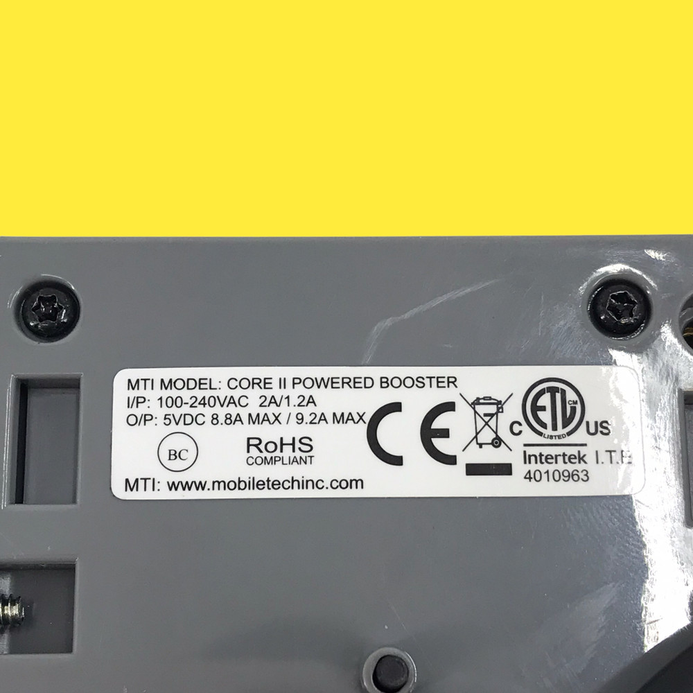MTI Core II Powered Booster With AC Adapter #8563