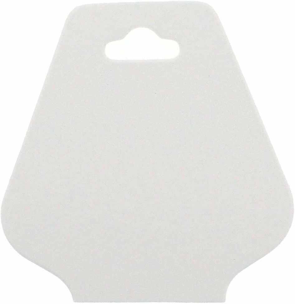 888 Display 100-Piece Triangular Fold Over Display Cards, White