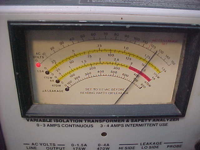 Sencore Ac “Powerite” Variable Isolation Transformer And Safety Analyzer