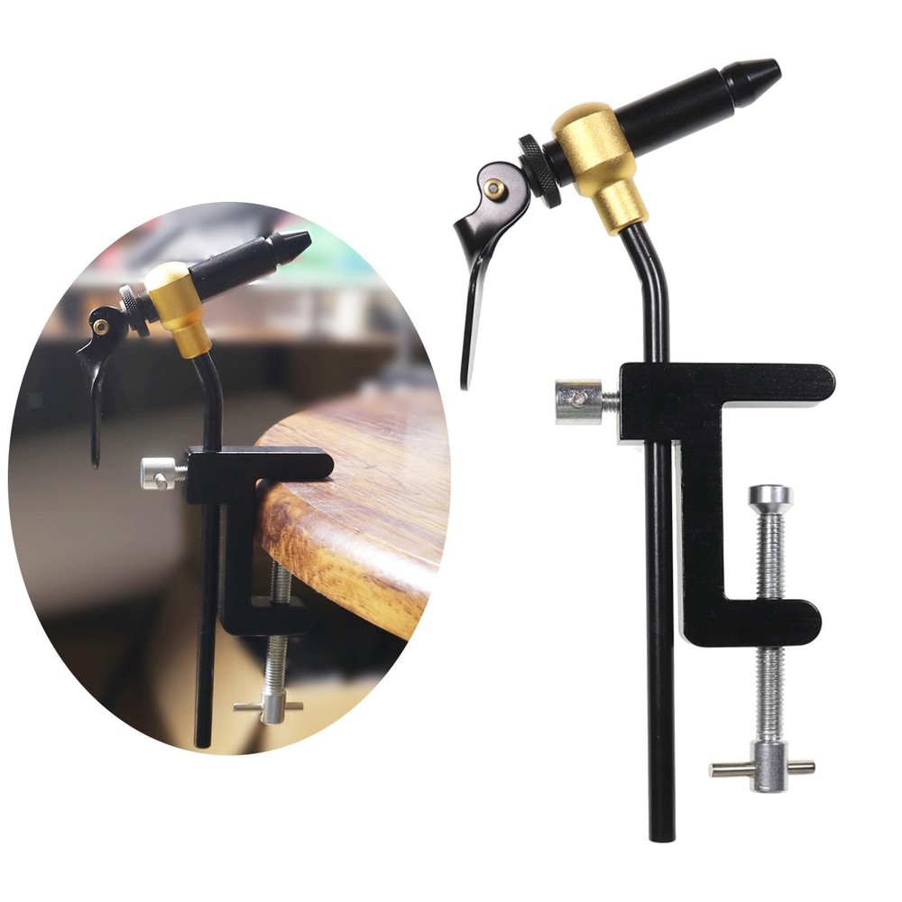 Rotary Fly Tier Fly Tying Tool Tackle DIY Making Black