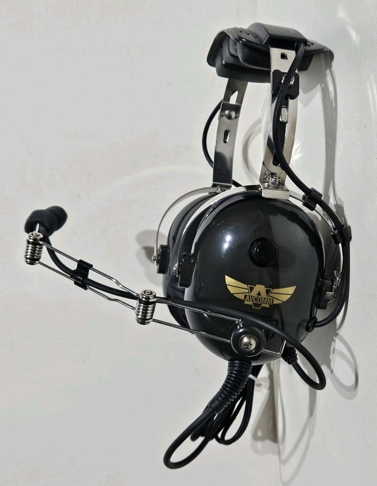 Avcomm AC-200 PNR Pilot Aviation Headset ☆ New / Read ☆