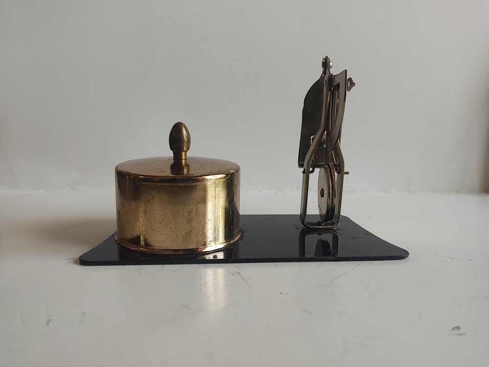 Vintage Desktop LETTER POSTAL SCALE and STAMP HOLDER