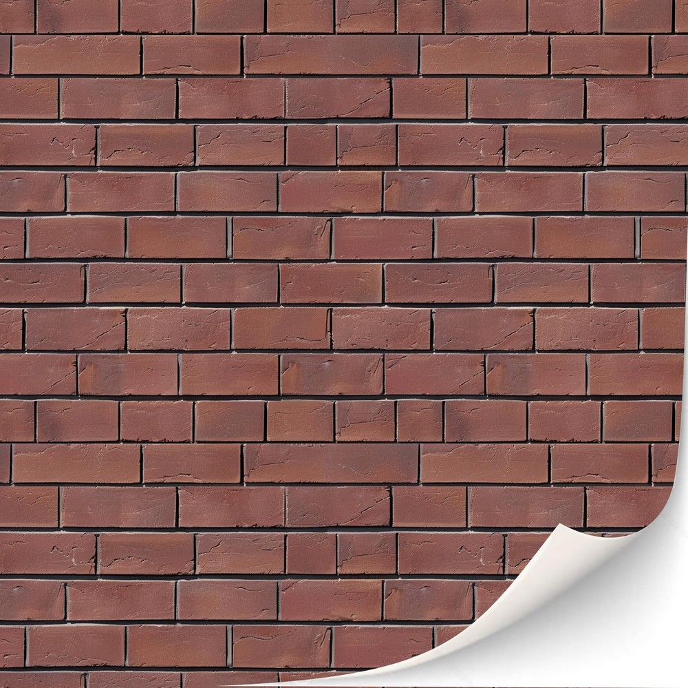 3 Sheets Self-Adhesive Wall Cladding for Dollhouse Large, Townhouse Style