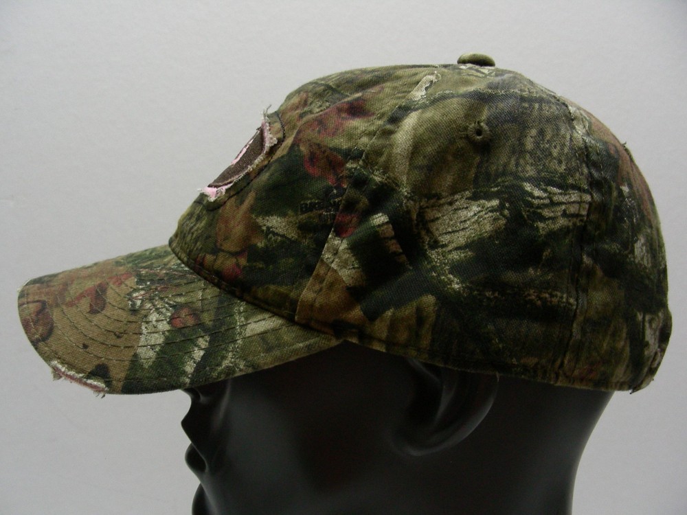 MOSSY OAK - PINK & CAMO - ONE SIZE ADJUSTABLE STRAPBACK BALL CAP HAT!