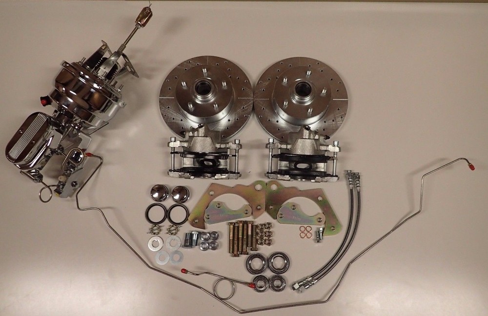 1965-1968 Chevrolet fullsize Impala power front disc brake conversion chrome ss