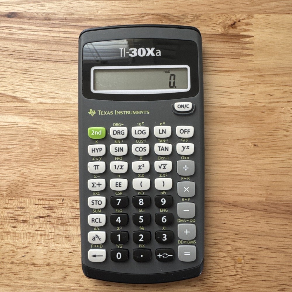 texas instruments ti-30xa scientific calculator.