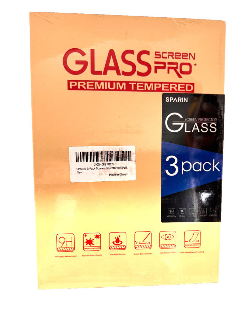 Sparin Ipad Screen Pro+ Protector Tempered Glass  3 Pack
