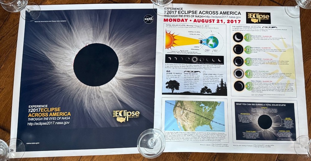 NASA bundle 7 pieces 2017 Eclipse, original NEW!
