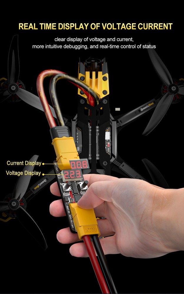 SpeedyBee Anti Short Circuit Module 4-6S Current Limiting For RC Flight Stack