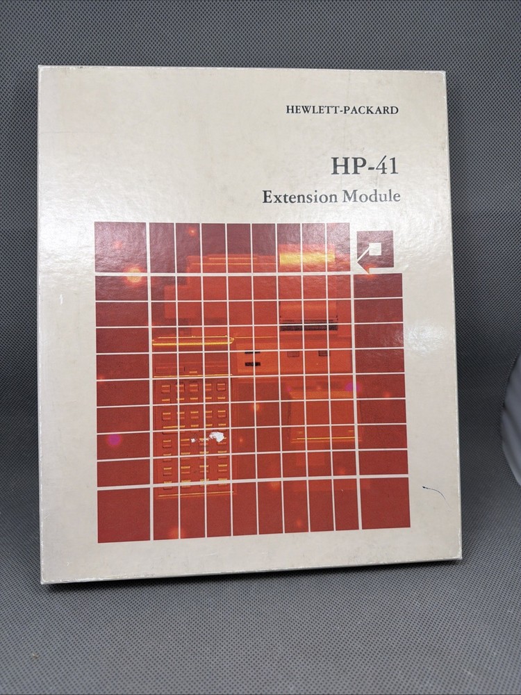 HP 82182A Time Module, QREF, Manual Overlay, HP41C CV 41CL Calculator in Box