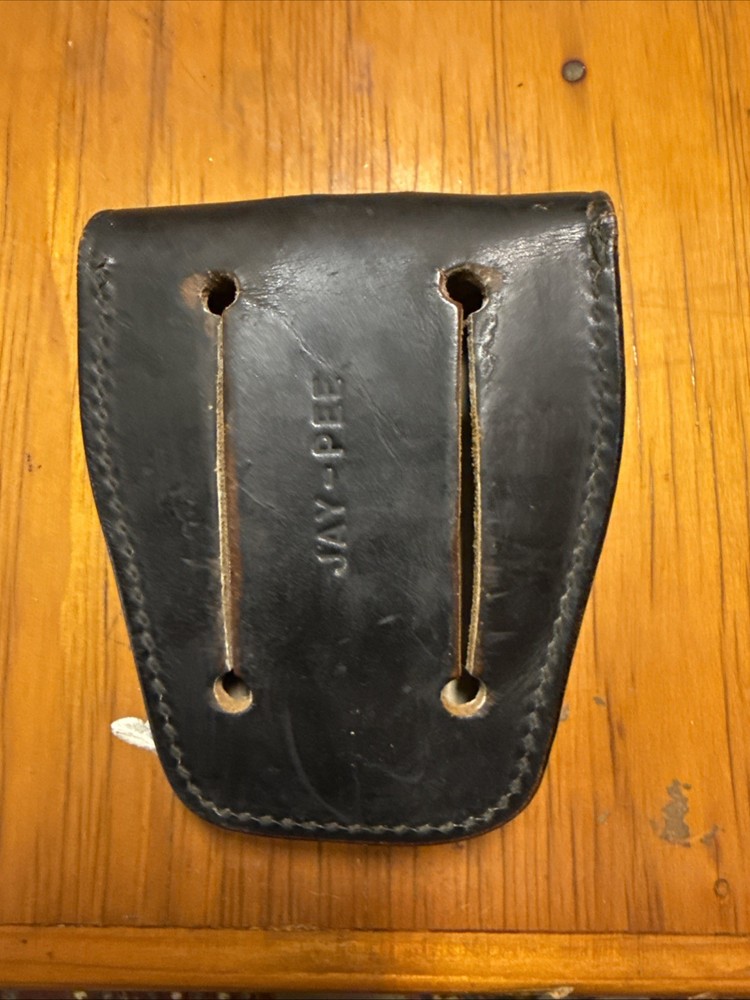 Vintage Jay-Pee Black Leather Handcuff Case