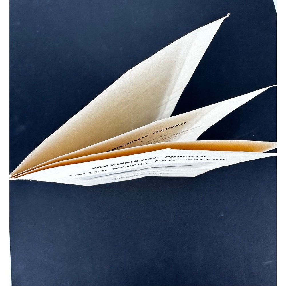 USS Toledo CA-133 Commissioning Program 1945 Navy