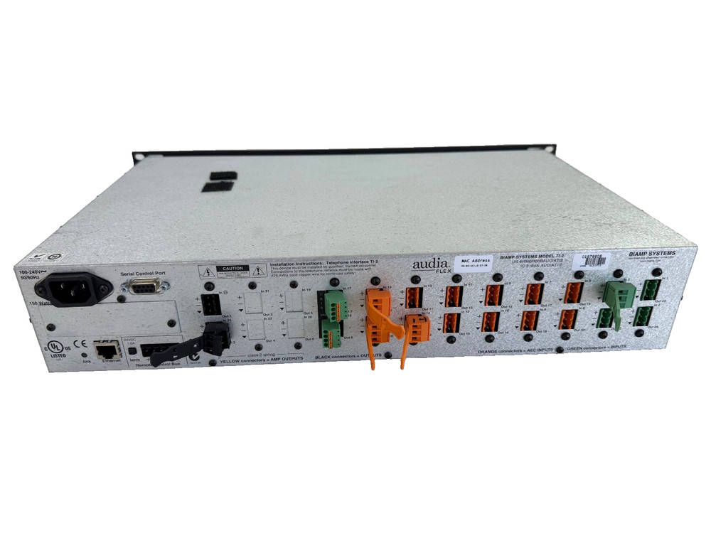 AUDIA FLEX BIAMP SYSTEM MODEL TI-2 DIGITAL AUDIO PROCESSOR