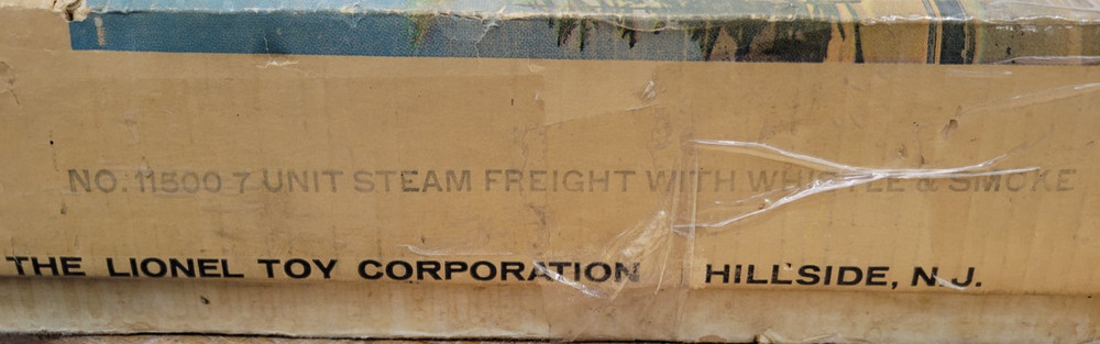 LIONEL STEAM FREIGHT TRAIN SET #11500 & BOX - USED