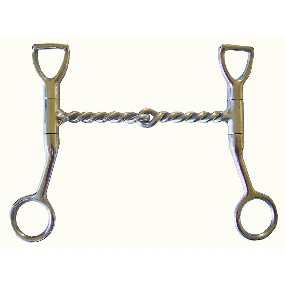 Twisted Wire Tom Thumb Bit Western Curb Bit Short Shank SS
