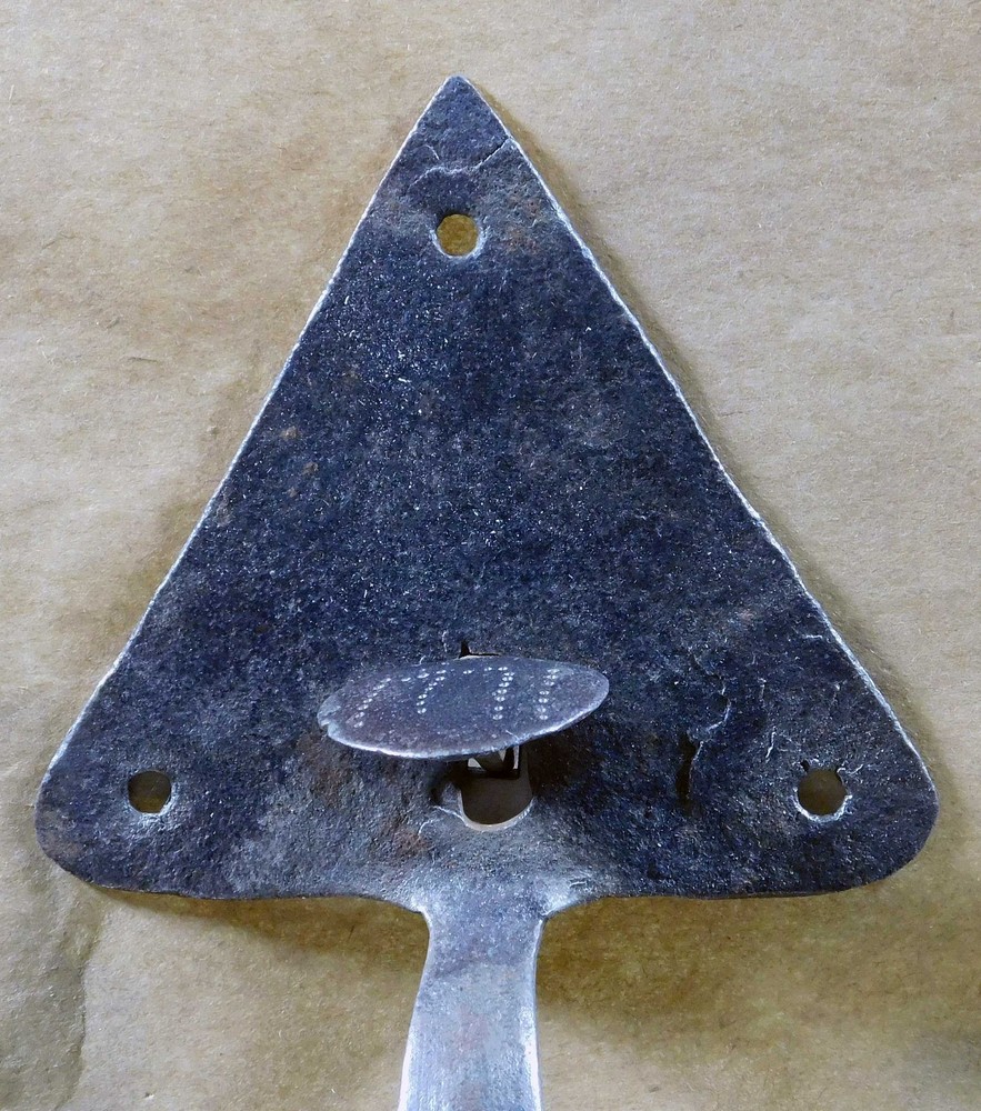 Period Wrought Iron Thumb Latch Dated 1771