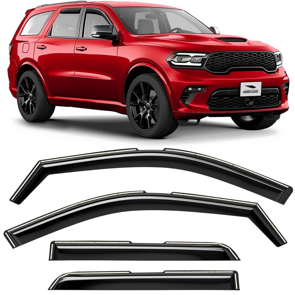 Sun Rain Visors Wind Rain Guards for 2011-2026 Dodge Durango SHATTERPROOF