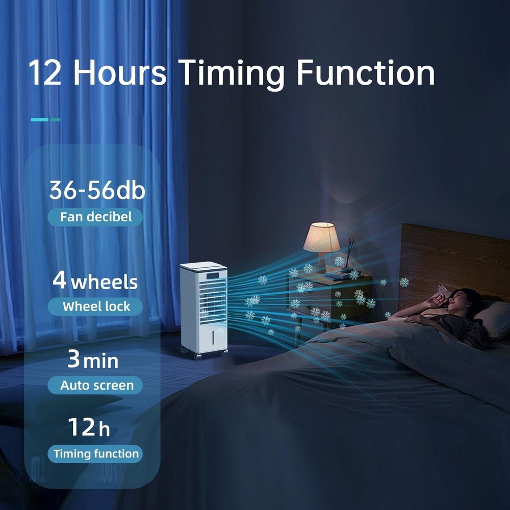 Energy-Efficient Portable AC Unit for Bedroom: 36 dB Whisper Quiet Operation