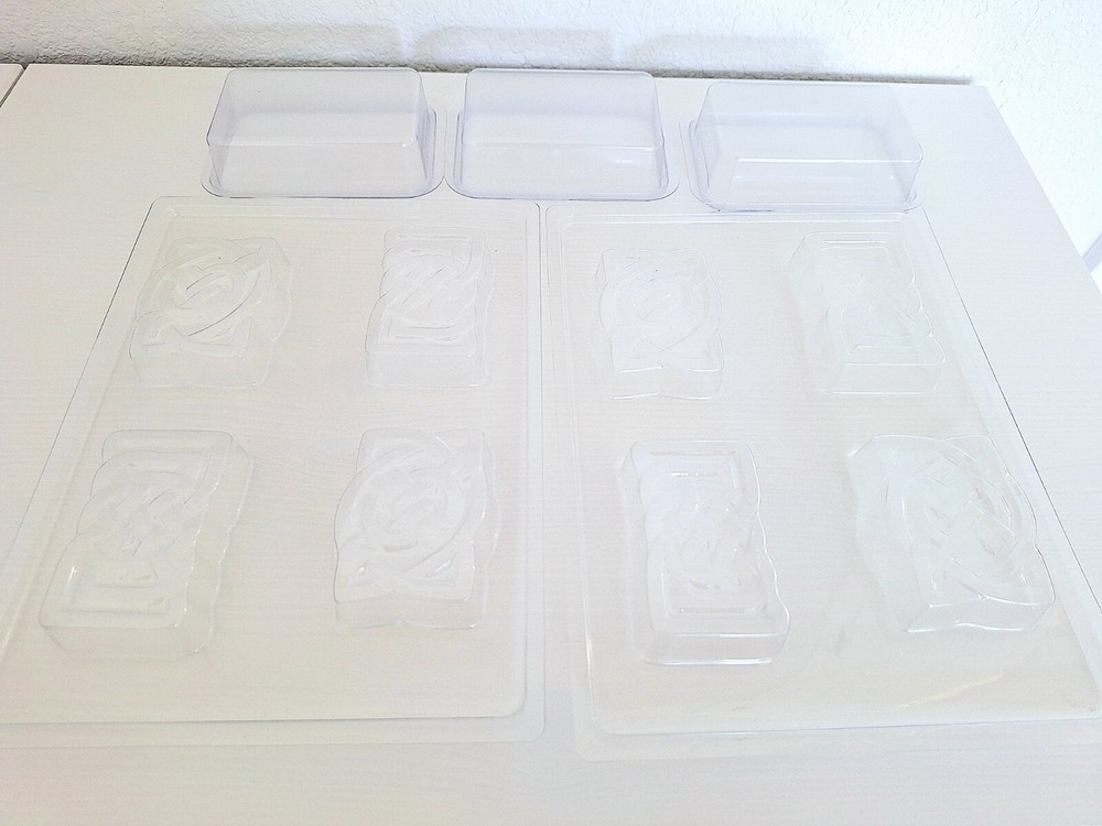 Plastic soap molds (rectangle shape)