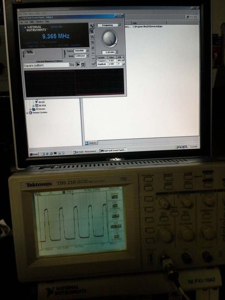 National Instruments PXI-5404 Frequency Source TESTED GOOD! 100MHz Sig Generator