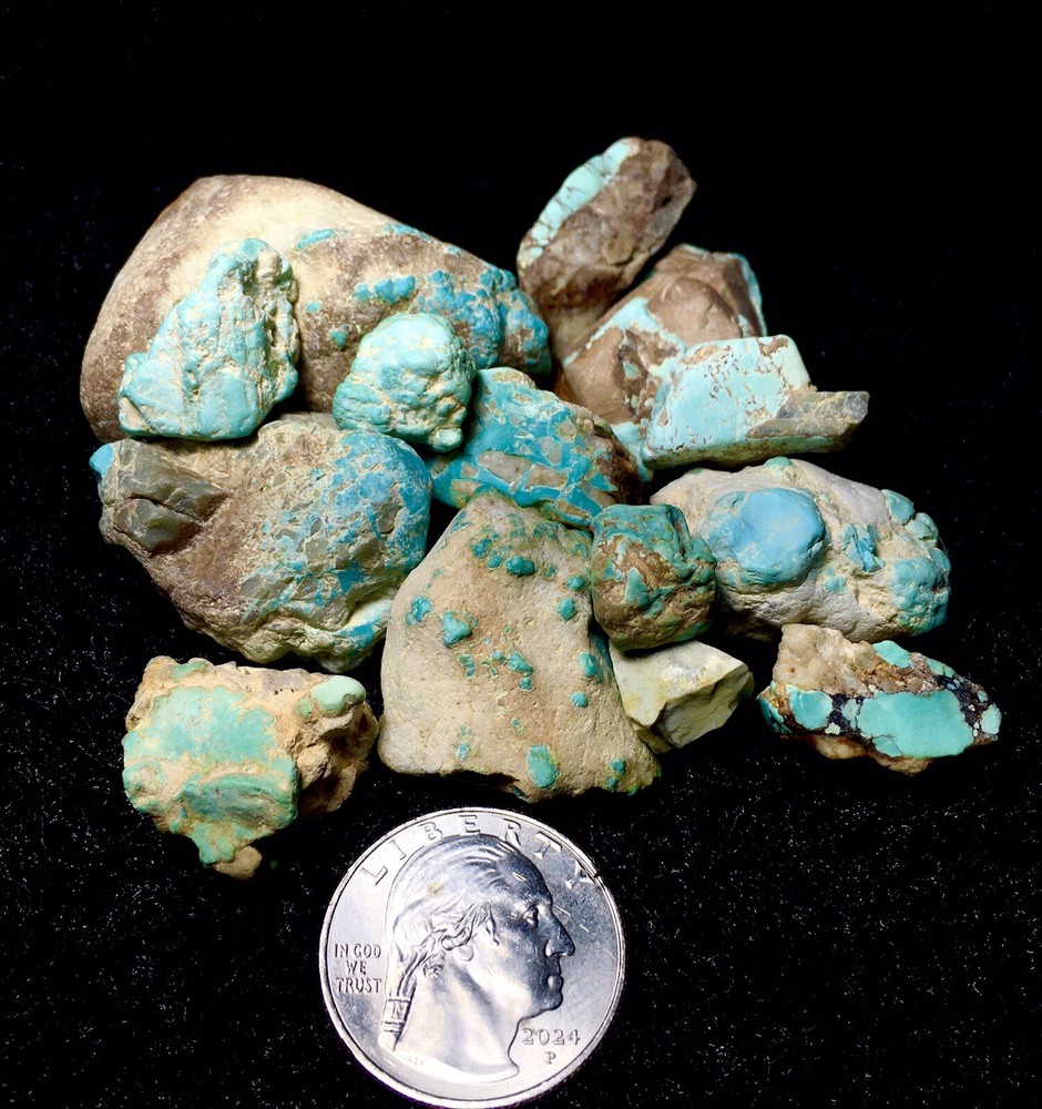 ~X - 13B Select Natural Royston Turquoise Rough