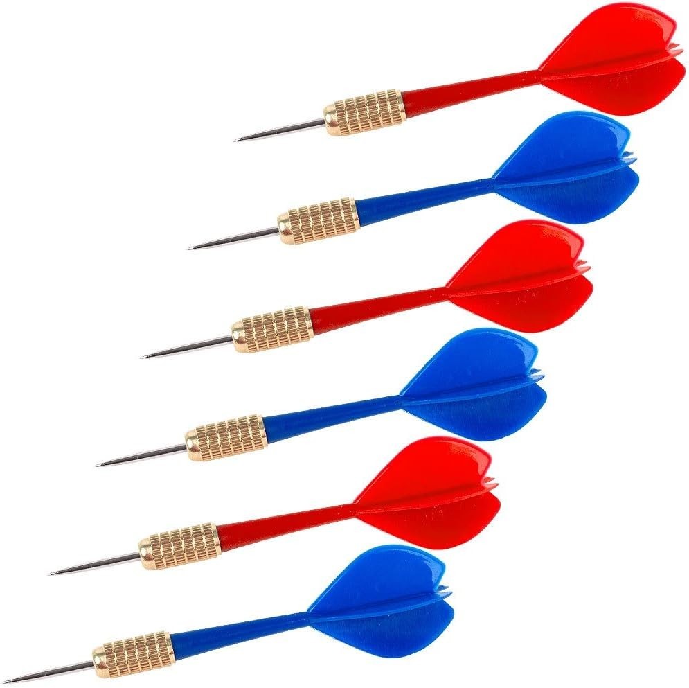Precision 6-Piece Steel Tip Dart Set for Friendly Competitions - Old Model