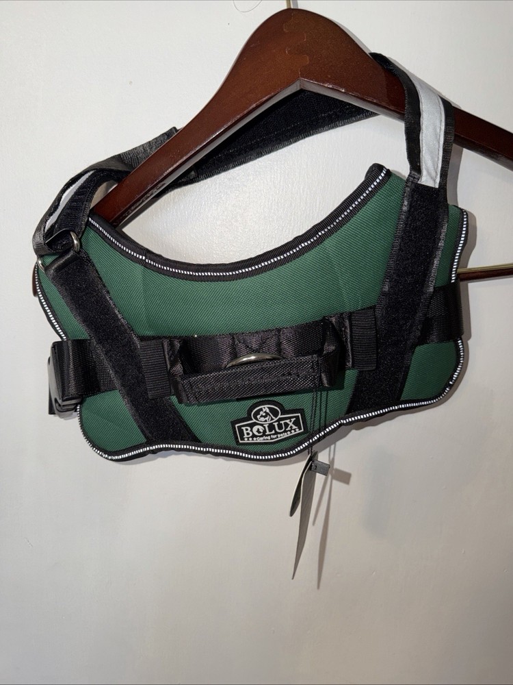 BOLUX Dog Harness, Hunter Green, Size Medium