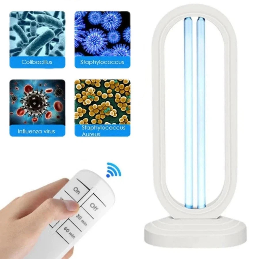 Ultraviolet Sterilization Germicidal Light Home 38W 110V White ABS Lamp