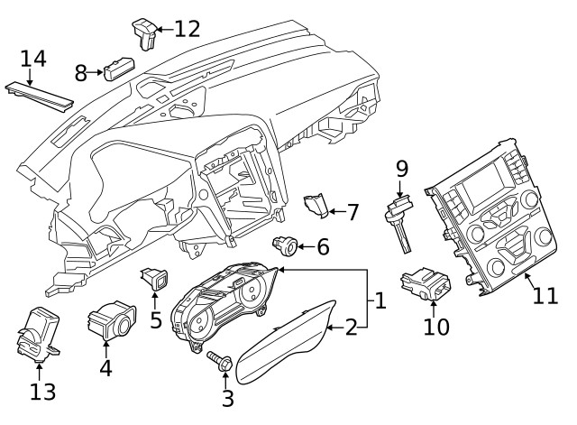 Genuine Ford Sentinel Sensor DG9Z13A018B
