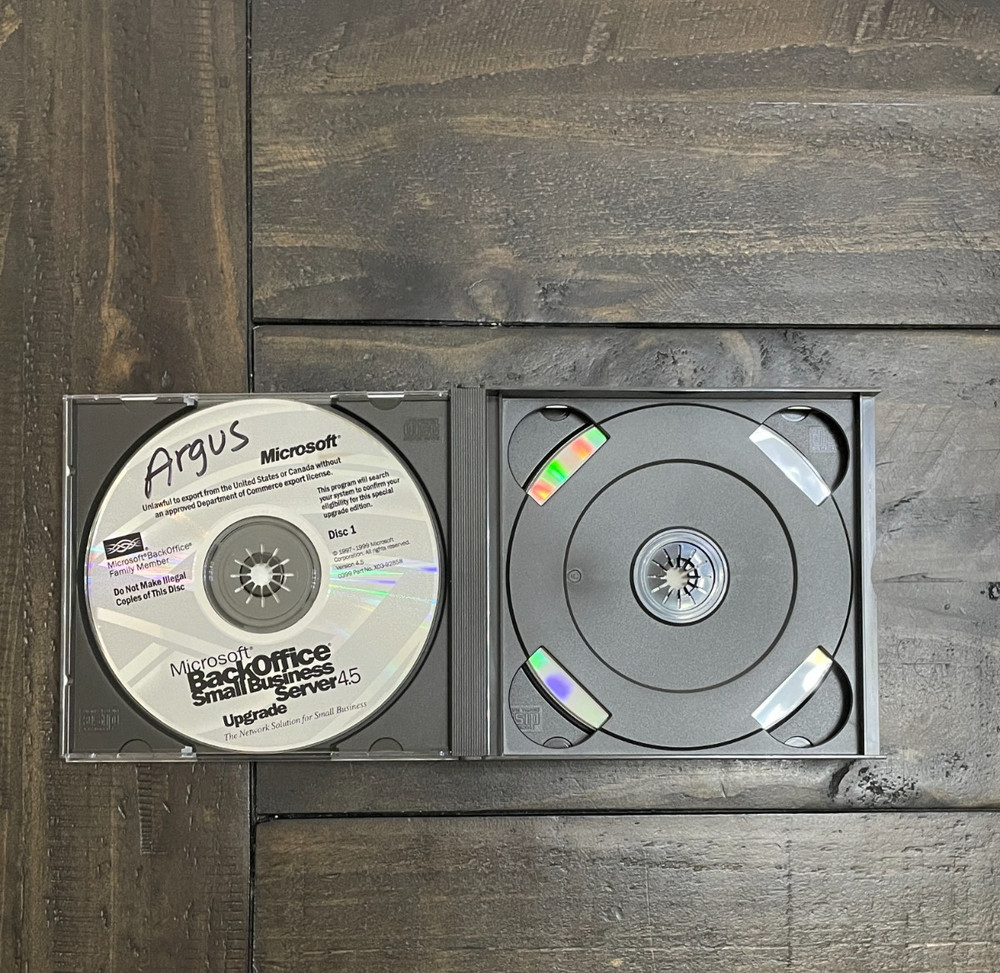 Windows BackOffice Small Business Server 4.0 PC Software Discs CDs 1997 Vtg