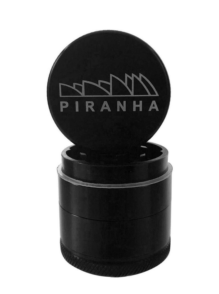 Piranha Grinder Aluminum | 3 Piece | 2.2" | Black