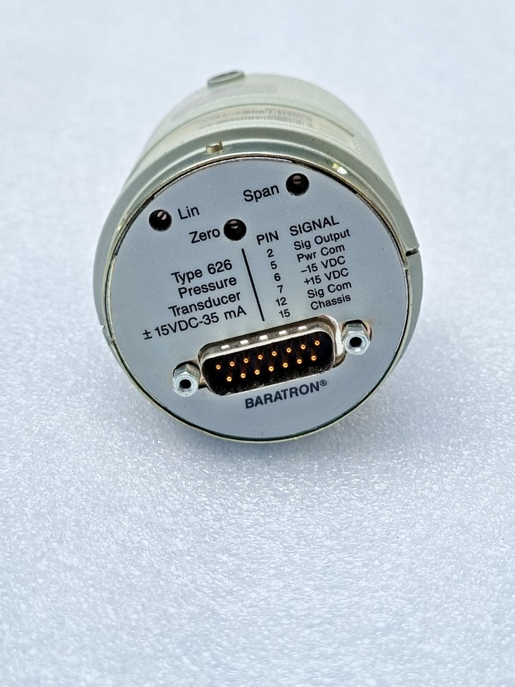 MKS Baratron 626B01TDE Capacitance Manometer Pressure Transducer Type 626