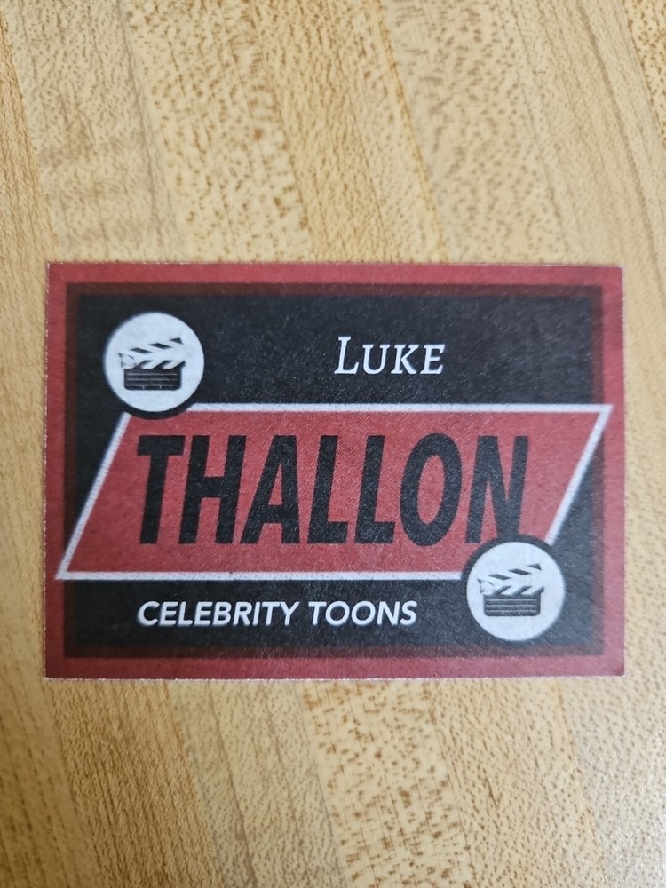 Luke Thallon Custom Signed Card - Celebrity Toons
