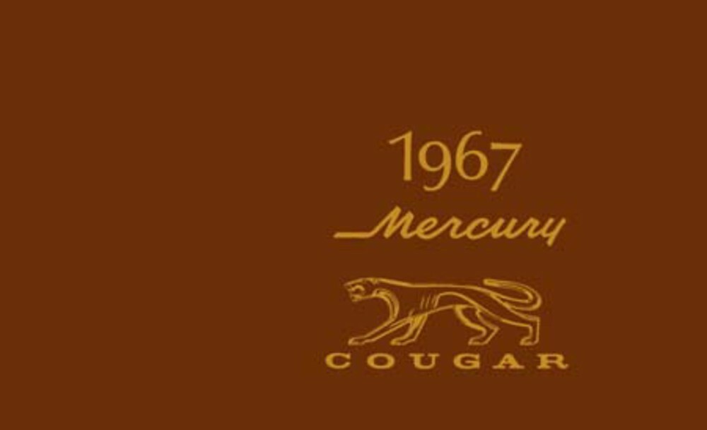 1967 Mercury Cougar Owner's Manual